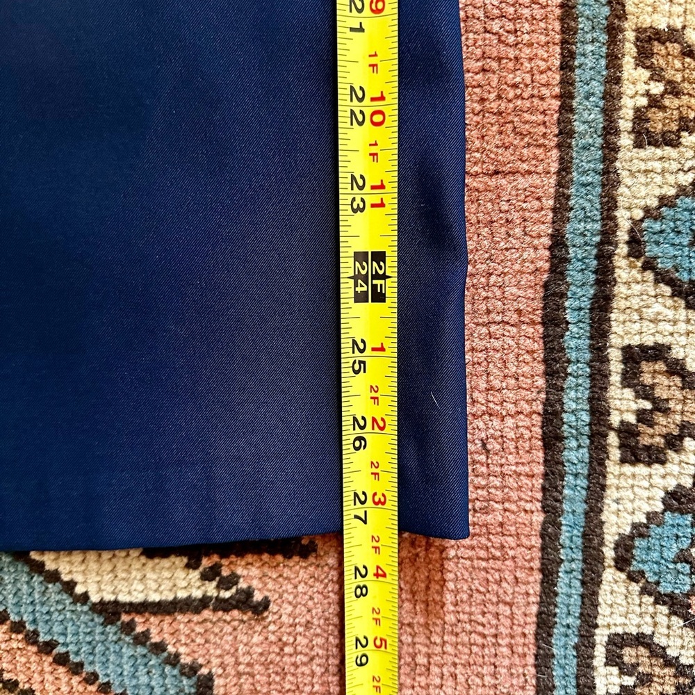 AB studio preppy vintage corpcore business core classic navy sheath dress sz 4 - Picture 9 of 13
